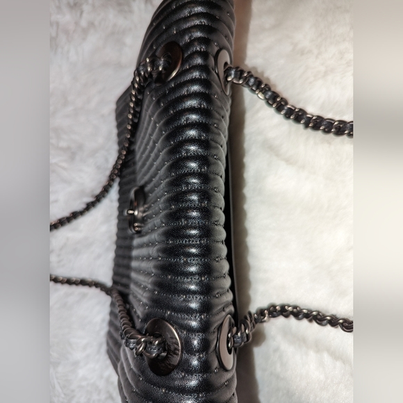 Coach Parker Quilted bag with Rivets  Black 76081 EUC - Picture 13 of 16